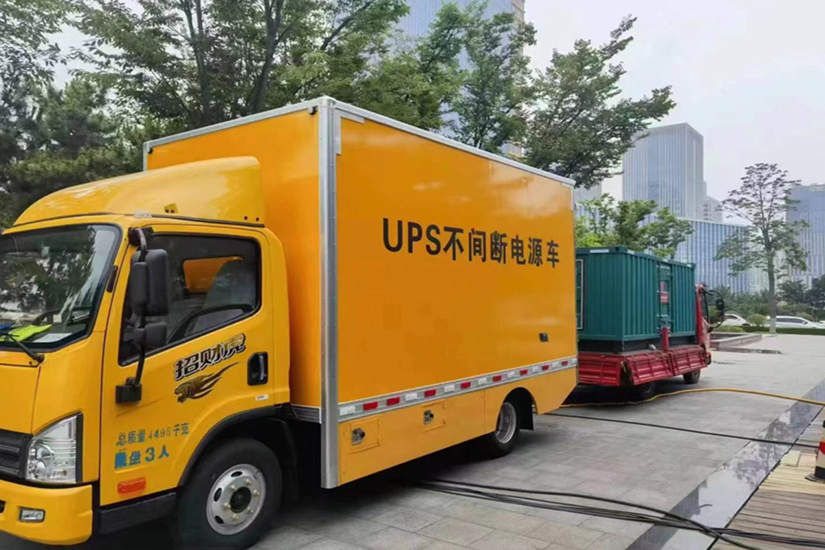邦溪镇发电机租赁施工现场